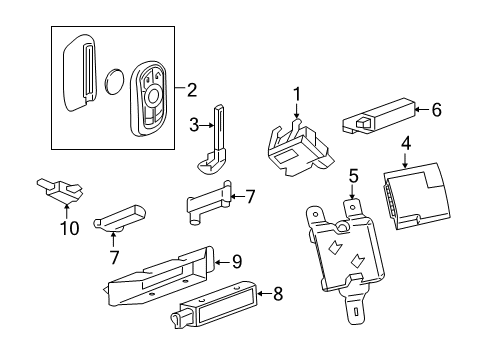 2022 Chevy Equinox Anti-Theft Components Diagram