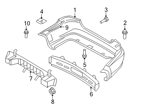 2008 Chevy Aveo Rear Bumper Diagram