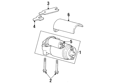 1990 GMC K2500 Starter, Electrical Diagram 2 - Thumbnail