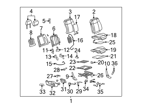 2008 Hummer H3 Power Seats Diagram 2 - Thumbnail