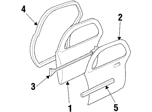 2002 Pontiac Grand Prix Rear Door Diagram
