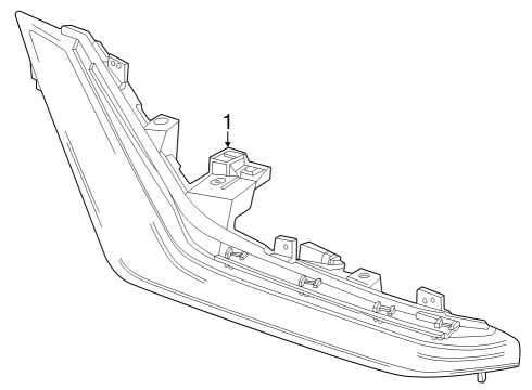 2023 Cadillac LYRIQ Tail Lamps Diagram