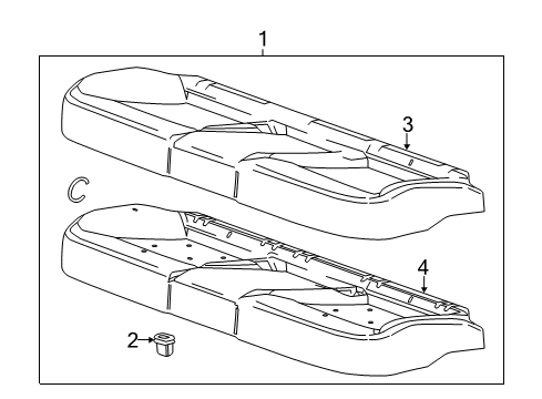 2014 Buick Verano Rear Seat Components Diagram 3 - Thumbnail