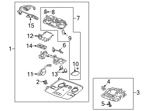 2017 Chevy Traverse Overhead Console Diagram