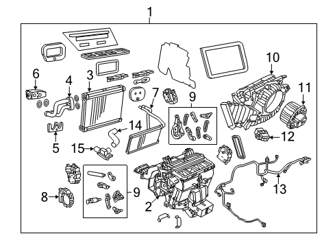 2017 Chevy Caprice A/C & Heater Control Units Diagram
