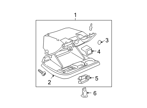 2011 Cadillac DTS Glove Box Diagram