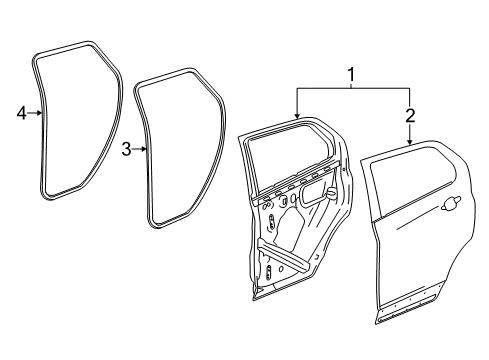 2017 Chevy Trax Rear Door Diagram