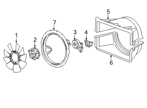 2011 Chevy Silverado 2500 HD Cooling System, Radiator, Water Pump, Cooling Fan Diagram 4 - Thumbnail