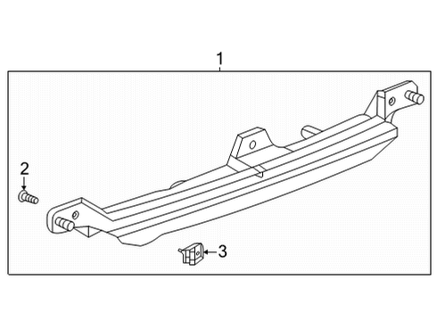 2022 GMC Yukon High Mount Lamps Diagram