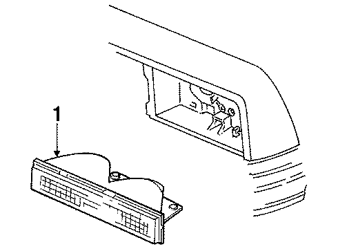 1985 GMC Caballero Corner & Park Lamps Diagram
