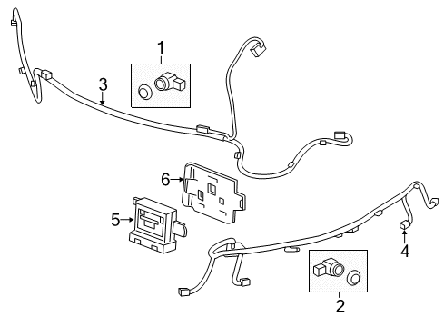 2014 Buick Regal Parking Aid Diagram 1 - Thumbnail