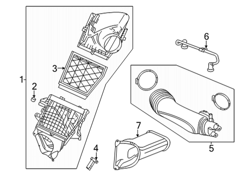2022 Cadillac CT5 Air Intake Diagram