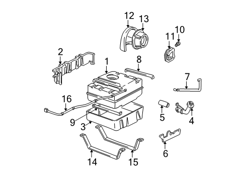 1999 GMC Safari Fuel Supply Diagram