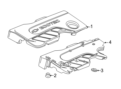 2017 Chevy Cruze Engine Appearance Cover Diagram 2 - Thumbnail
