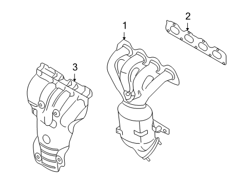 2009 Chevy Aveo Exhaust Manifold Diagram