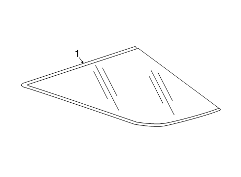 2022 Chevy Equinox Glass & Hardware - Quarter Panel Diagram