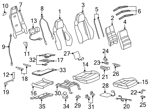 2008 Chevy Corvette Lumbar Control Seats Diagram
