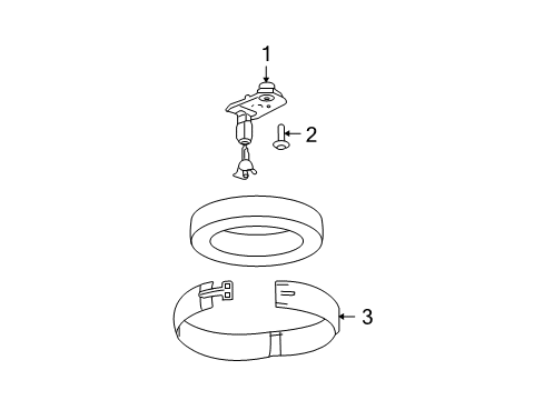 2012 GMC Acadia Spare Tire Carrier Diagram