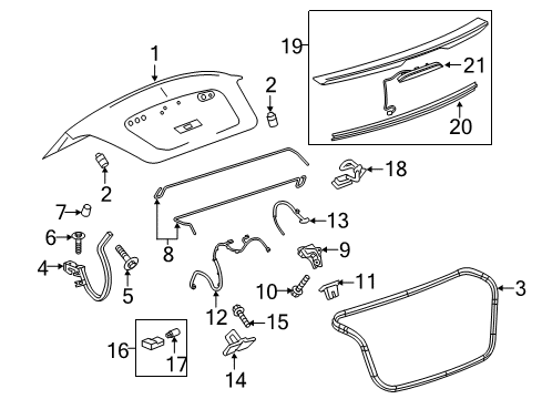 2017 Chevy Sonic Trunk Lid Diagram