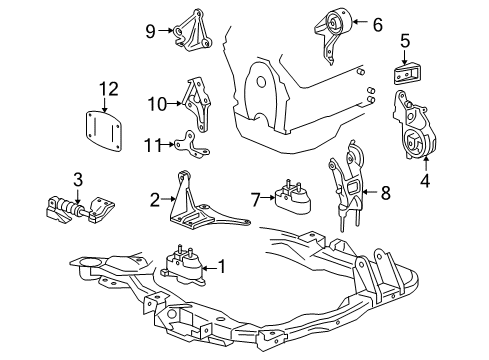 2004 Chevy Malibu Engine Mounting Diagram