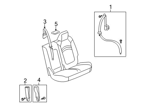2017 Chevy Traverse Seat Belt Diagram