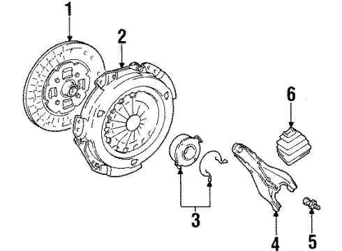 1999 Chevy Prizm Disc Diagram for 88974436