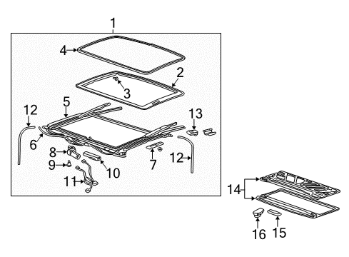 2005 Chevy Impala Sunroof Diagram