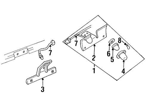 1994 GMC C3500 License Lamps Diagram