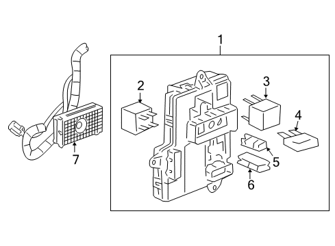 2007 Chevy HHR Body Control Module Diagram for 25910845