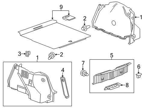 2013 Buick Verano Interior Trim - Rear Body Diagram 2 - Thumbnail