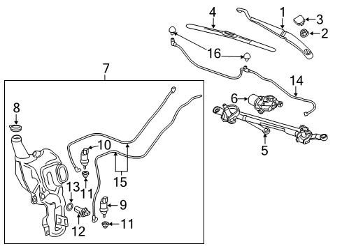 2019 Cadillac XT5 Rain Sensor Diagram for 84466322