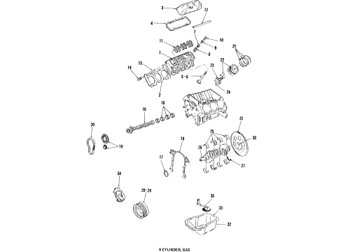 1985 Buick Electra Crankshaft Position Sensor Diagram for 24501417