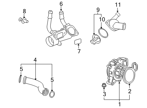 2008 Pontiac G5 Cooling System, Radiator, Water Pump, Cooling Fan Diagram