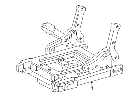 2005 Buick Park Avenue Tracks & Components Diagram
