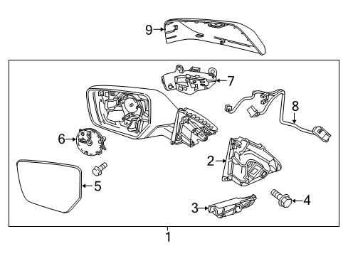 2020 Chevy Impala Outside Mirrors Diagram