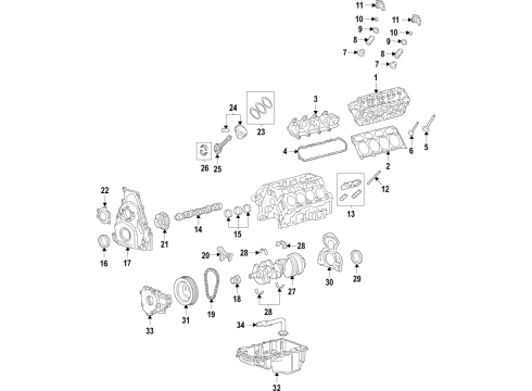 2022 Chevy Suburban Engine Parts & Mounts, Timing, Lubrication System Diagram 4 - Thumbnail