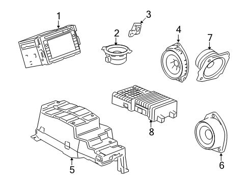 2011 GMC Yukon Amplifier Diagram for 20944420