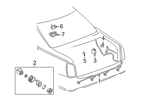 2003 Cadillac Seville Electrical Components Diagram 3 - Thumbnail