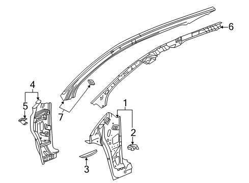 2022 Chevy Equinox Hinge Pillar Diagram