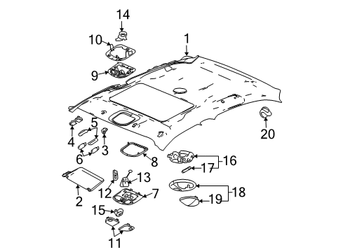 2007 Pontiac G6 Sunroof Diagram 2 - Thumbnail