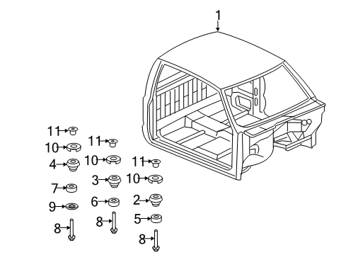 2011 Chevy Silverado 2500 HD Cab Assembly Diagram 4 - Thumbnail