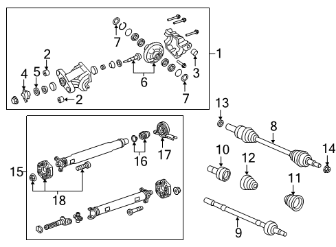 2013 Chevy Caprice Pinion Seal Diagram for 92191954