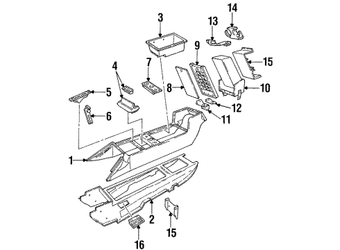 1993 Cadillac Allante Gear Indicator Diagram for 3538151