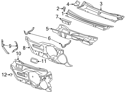 2009 Chevy Malibu Cowl Diagram