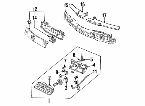 1990 Pontiac Grand Prix Bulb & Socket, Front Diagram for 12450176
