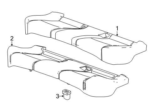 2019 Chevy Cruze Rear Seat Components Diagram