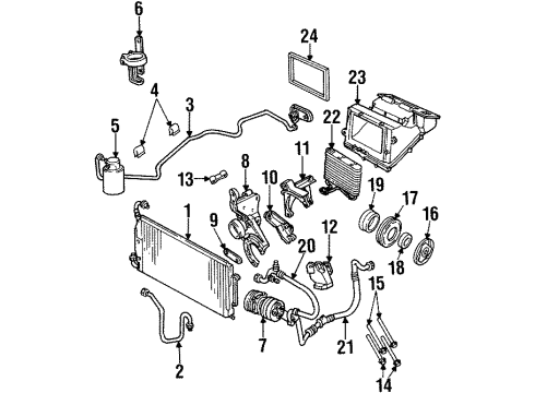 1998 Oldsmobile Achieva Alternator Bolt Diagram for 11516360