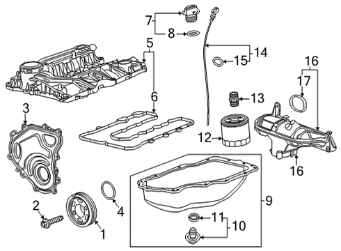 2024 Chevy Trailblazer Engine Parts Diagram