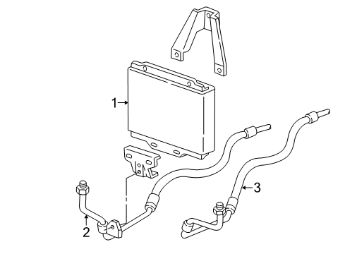 1995 GMC K3500 Oil Cooler Diagram 3 - Thumbnail