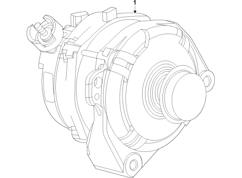 2022 Chevy Silverado 2500 HD Alternator  Diagram 1 - Thumbnail